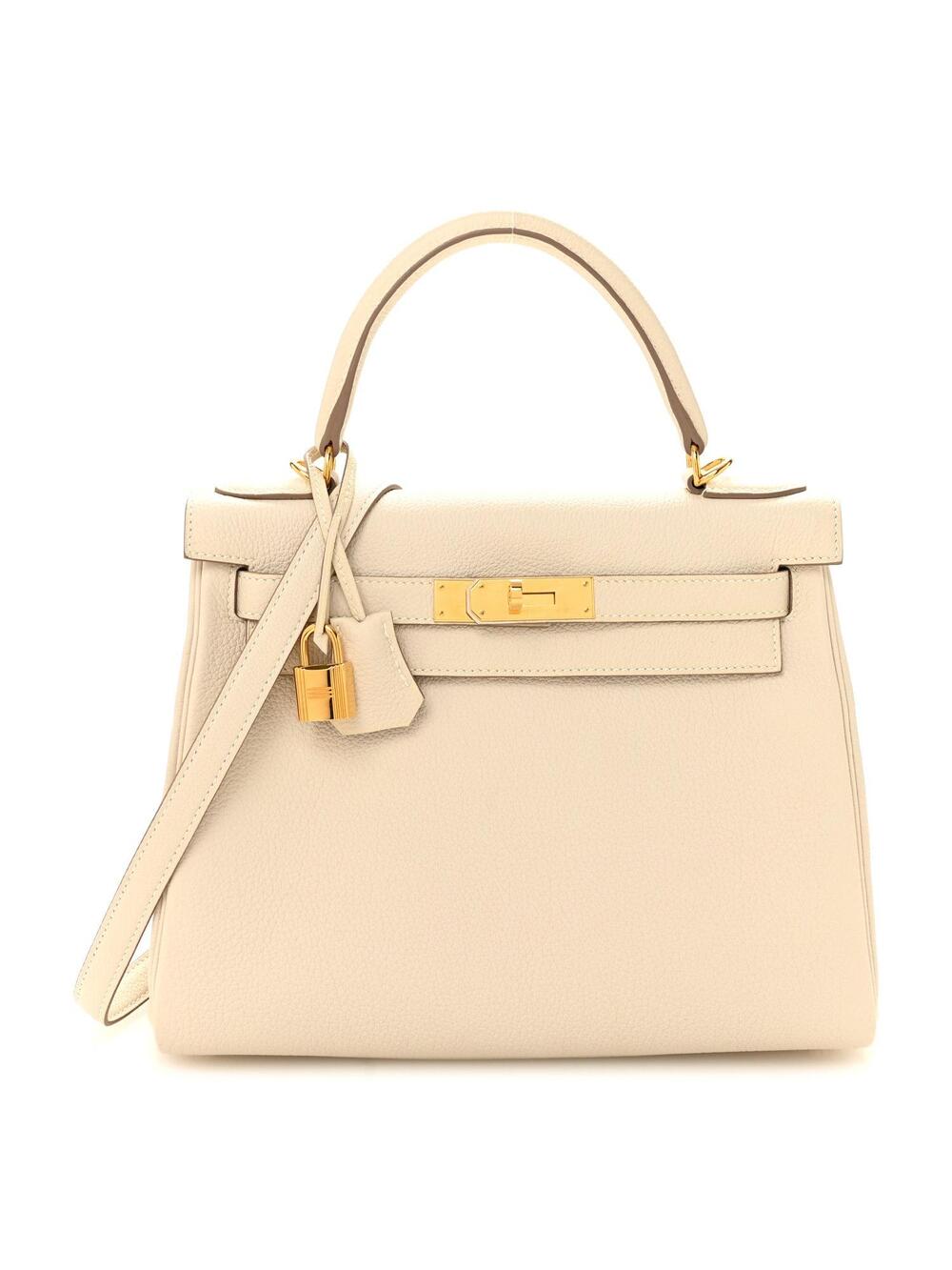 Hermes Togo Kelly Retourne 28 Craie #281474H18B